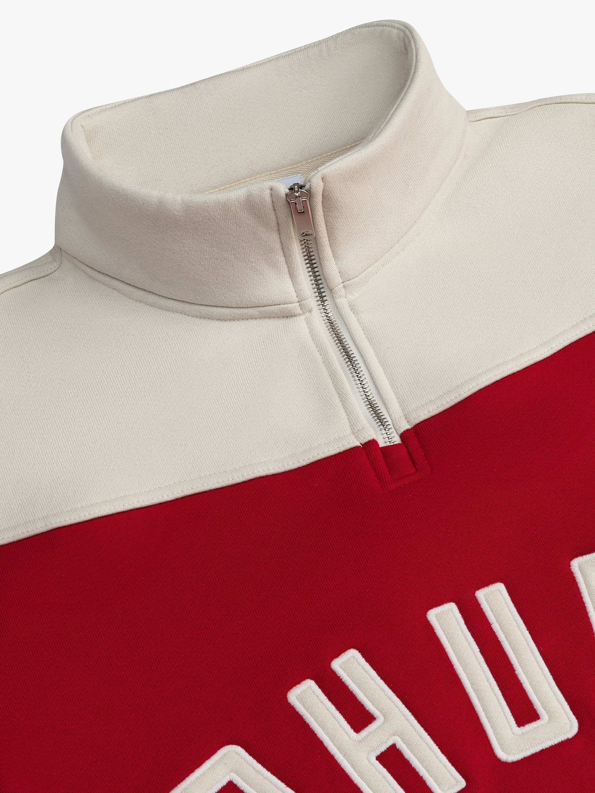 RHUDE CONTRAST QUARTER-ZIP VARSITY - 3