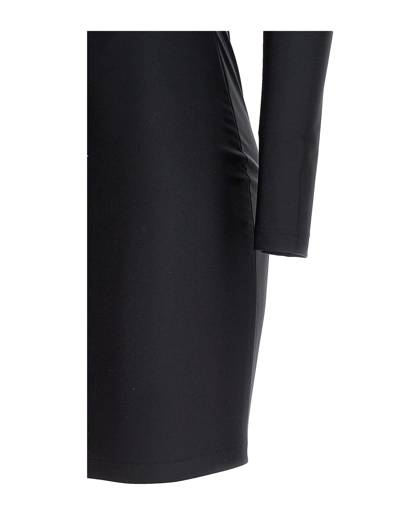 Cut-out One Shoulder Dress - 4