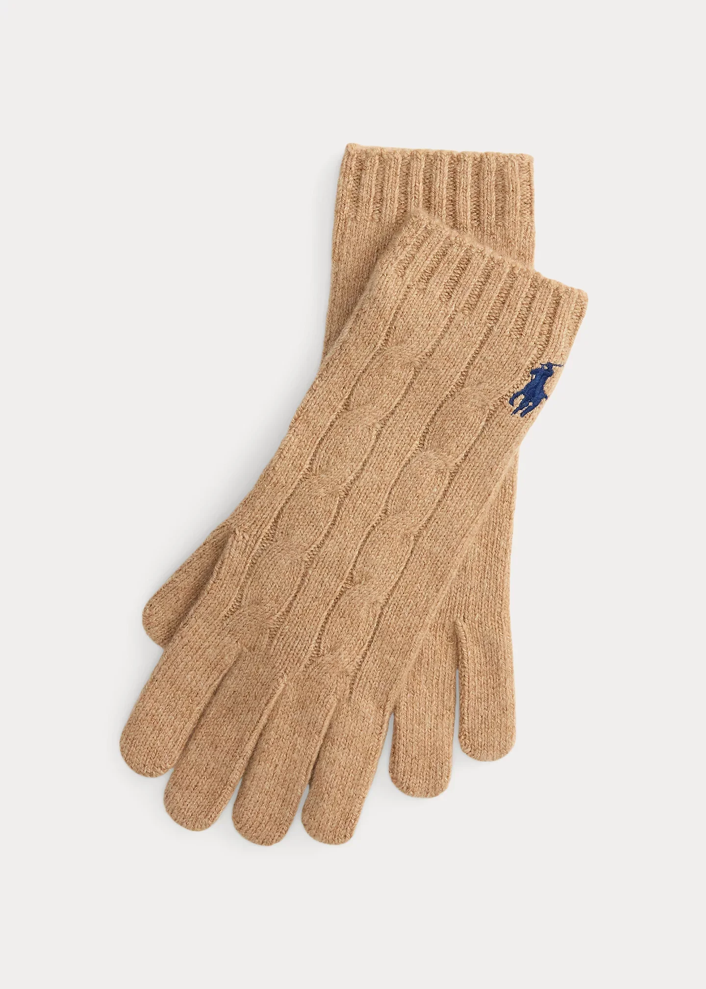 Cable-Knit Wool-Cashmere Gloves - 1