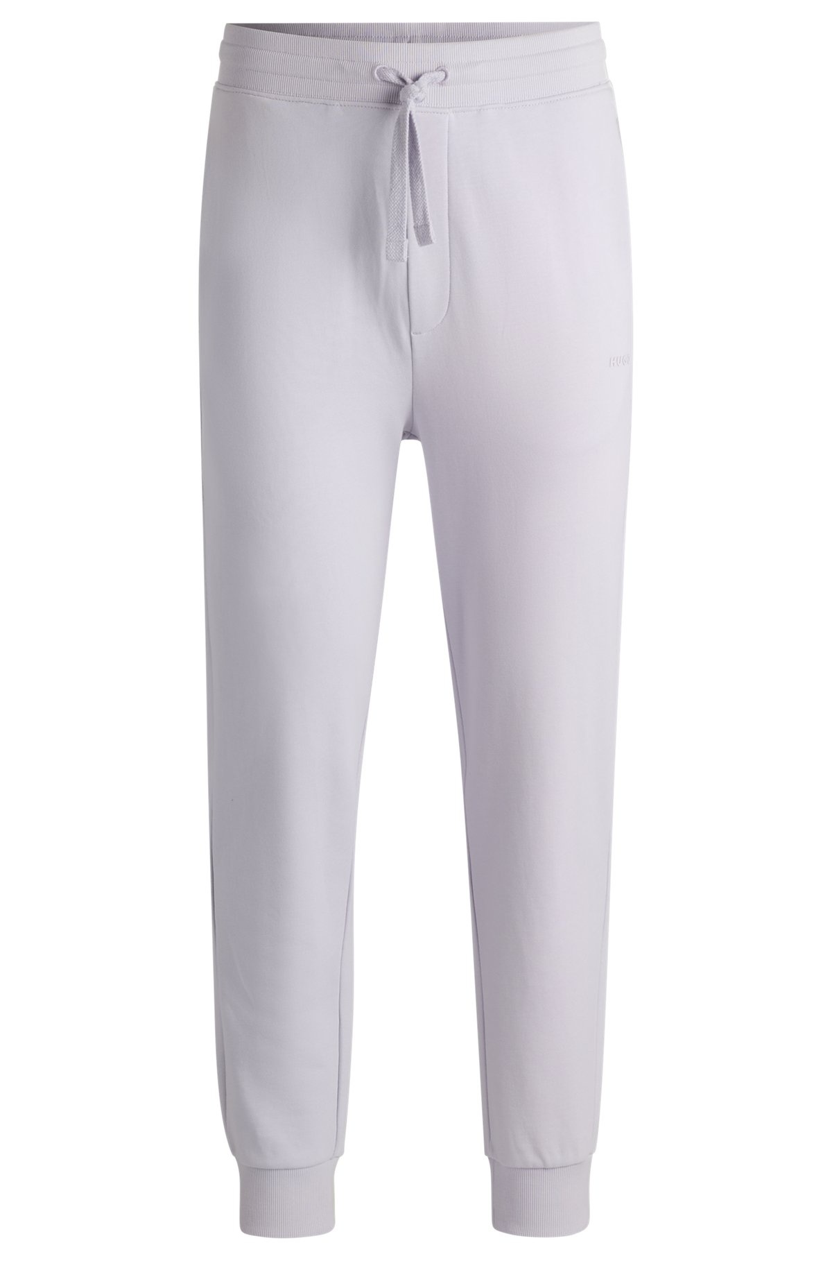 COTTON-TERRY TRACKSUIT BOTTOMS WITH LOGO PRINT - 1