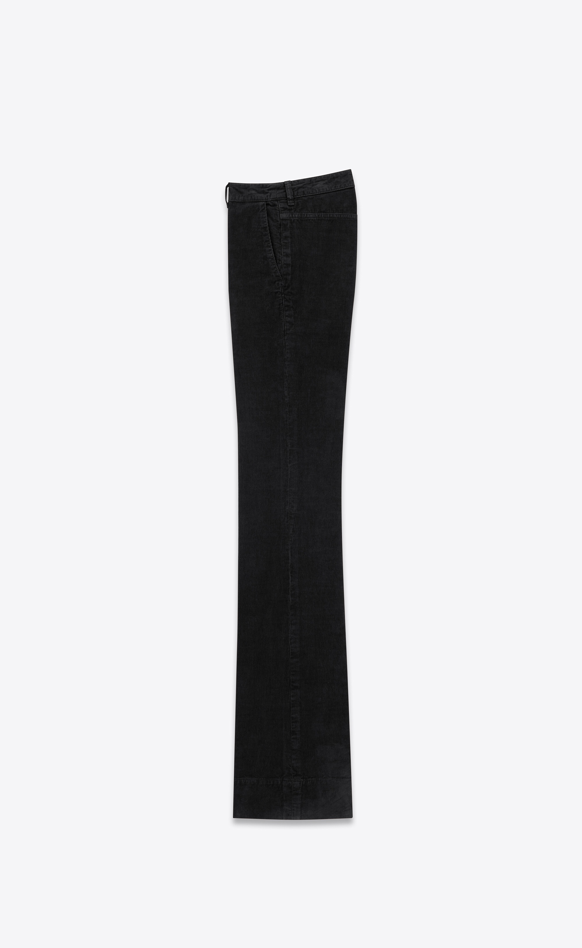 SAINT LAURENT bootcut pants in corduroy | REVERSIBLE