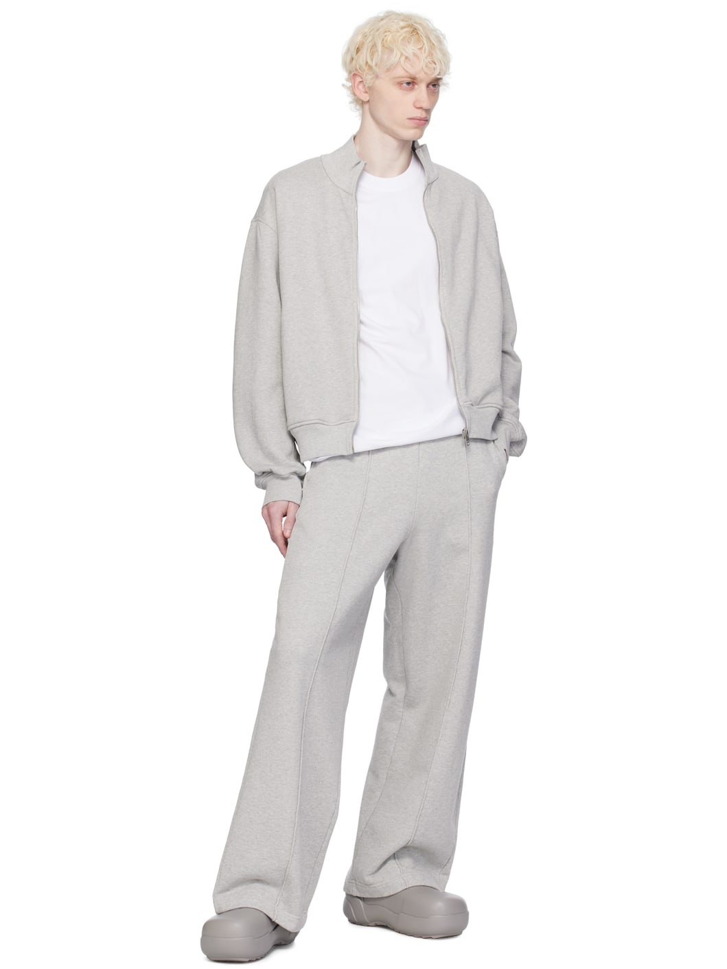 Gray Pinched Seam Sweatpants - 4