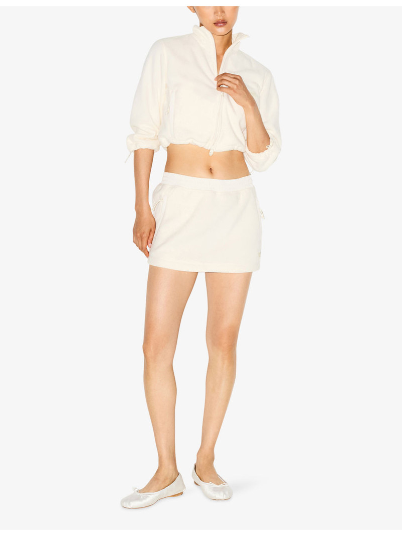 SKIMS Fleece Lounge Shrunken-Fit Fleece Jacket outlook