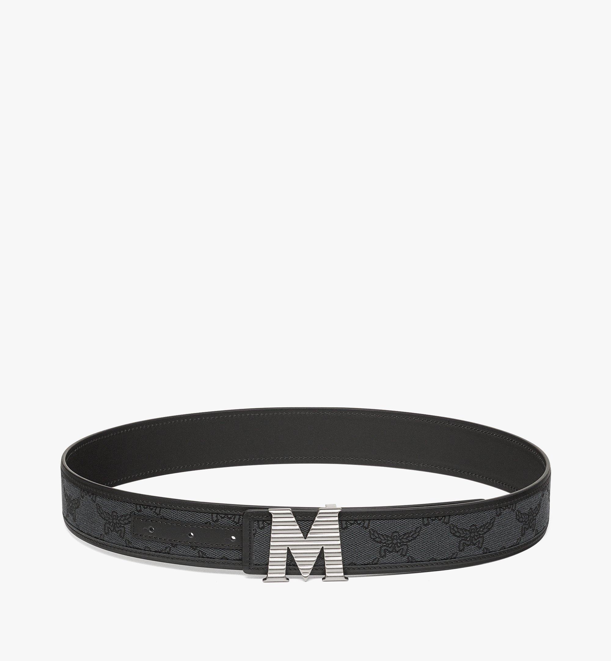 [MCM]★Claus Fluted M Loretos Jacquard Reversible Belt 1.5 MCM Claus Fluted M Reversible Belt 1.5” in Lauretos Jacquard