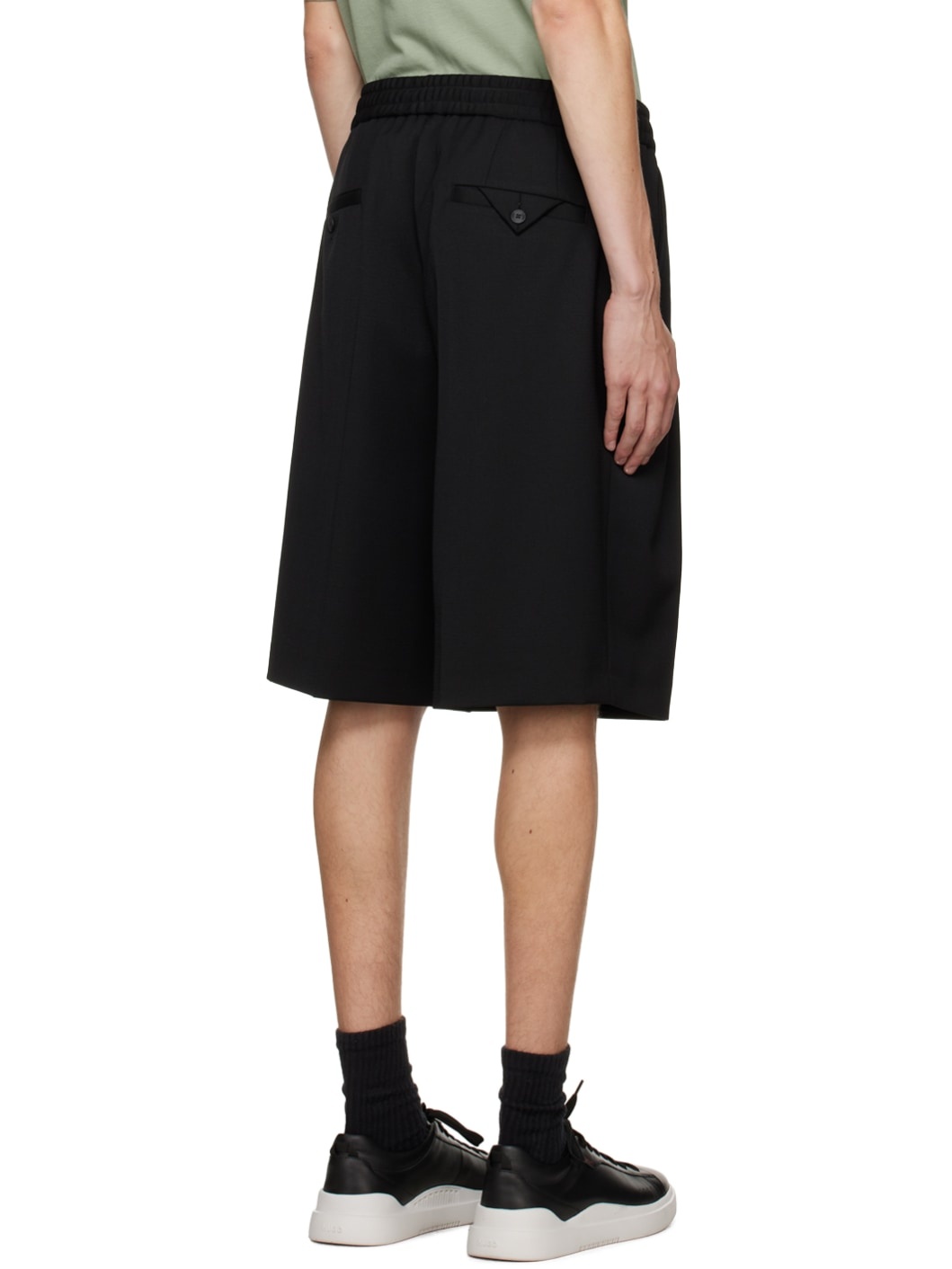 Black Relaxed-Fit Shorts - 3
