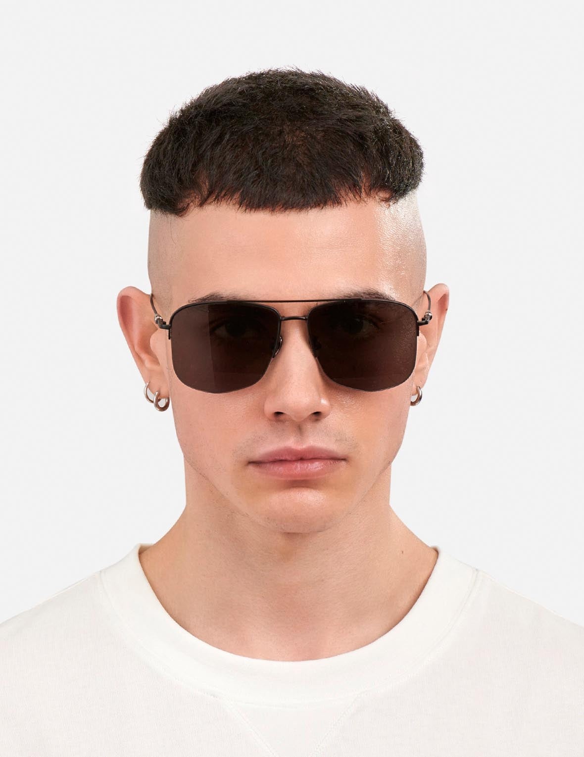 DOUBLE BRIDGE METAL AVIATOR SUNGLASSES - 2
