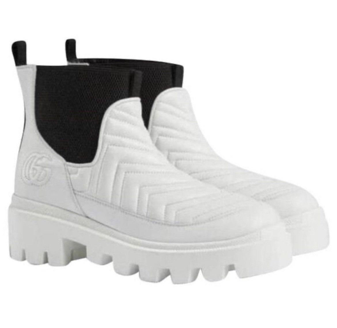 Gucci Marmont Double G Leather Ankle Boots - 2