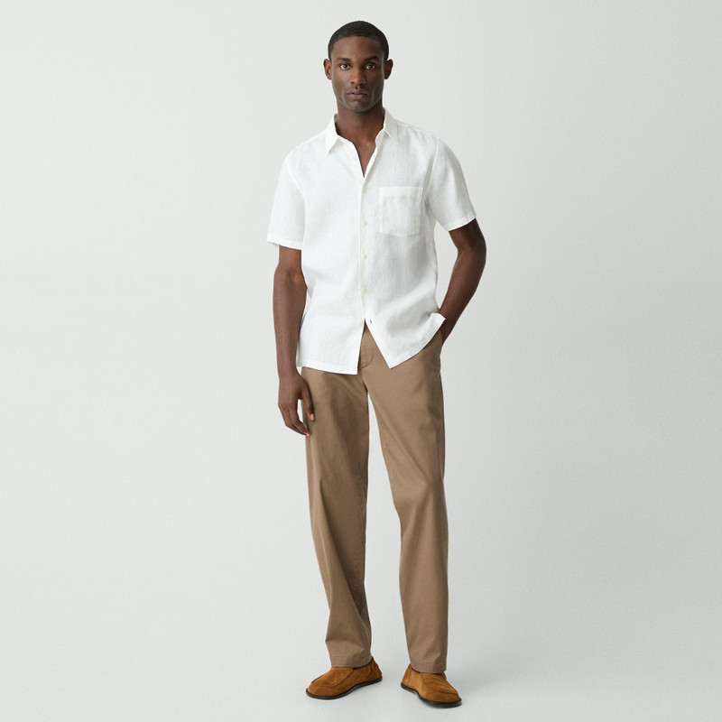 Theory Irving Short-Sleeve Shirt in Relaxed Linen outlook