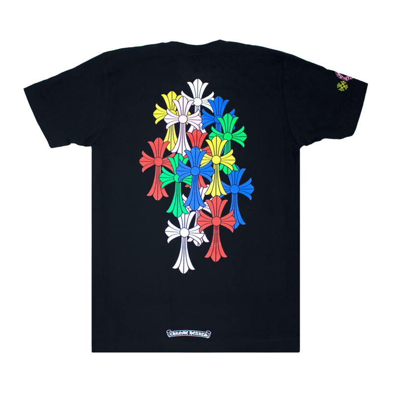 Chrome Hearts Chrome Hearts Cross Cemetery Tee 'Black/Multicolor' outlook