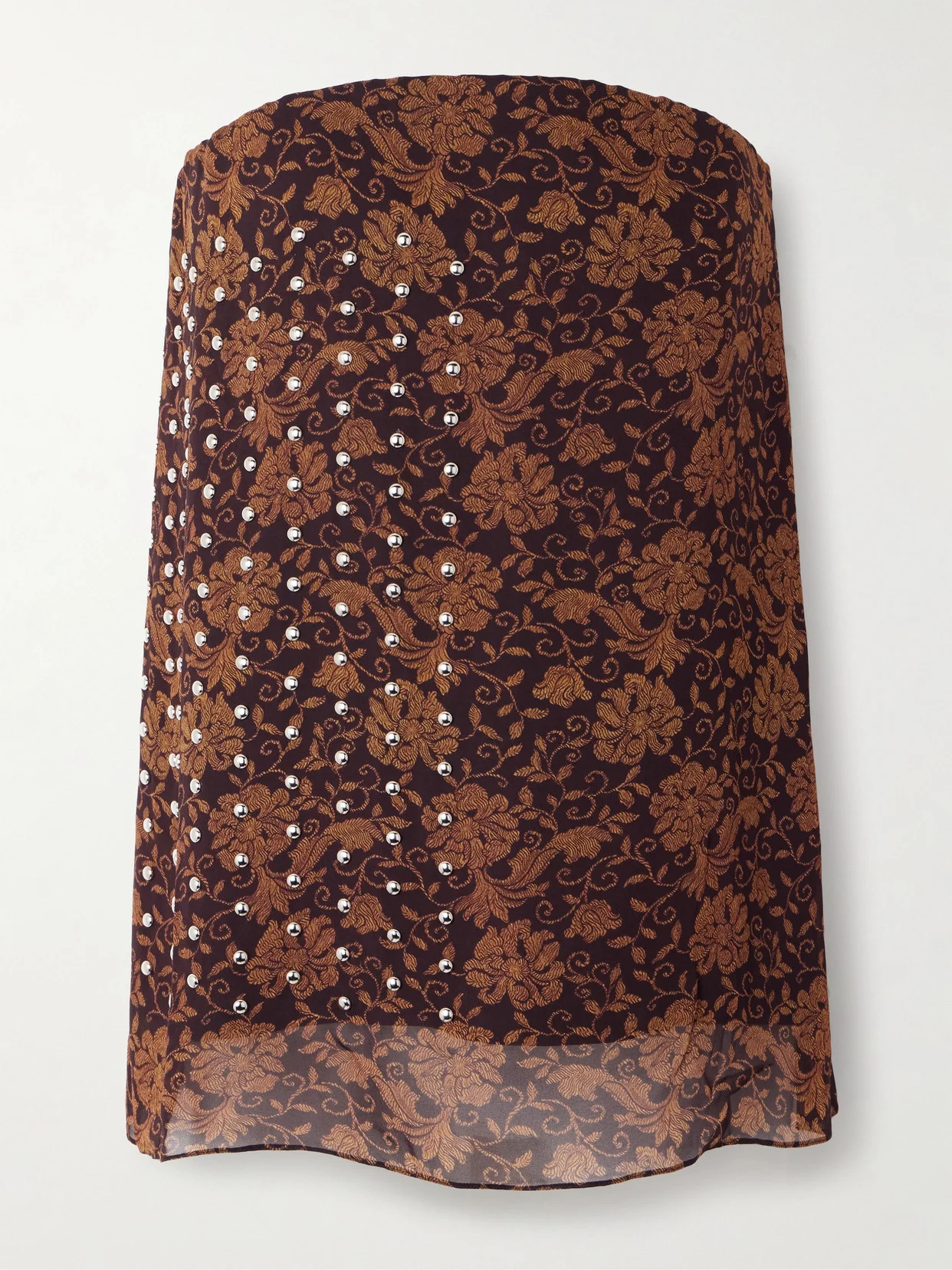 Embellished Crepe Bustier Top - 1