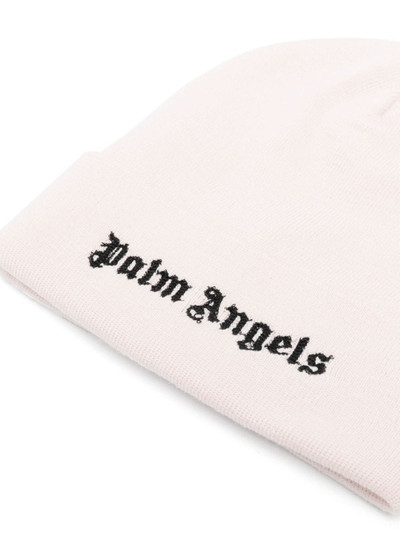 Palm Angels logo-embroidered wool beanie outlook