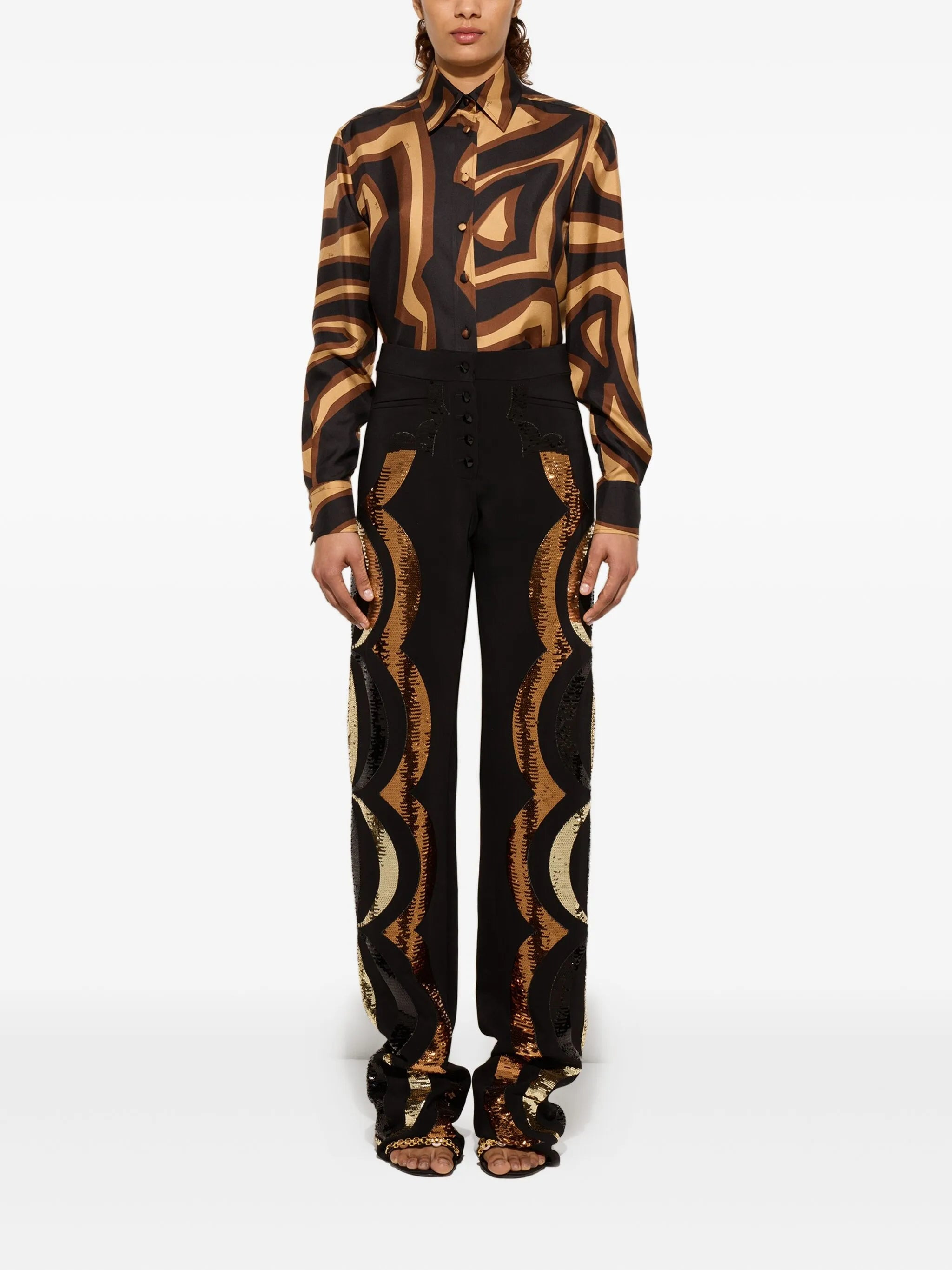 Pucci Labirinto-print Silk Shirt - 5