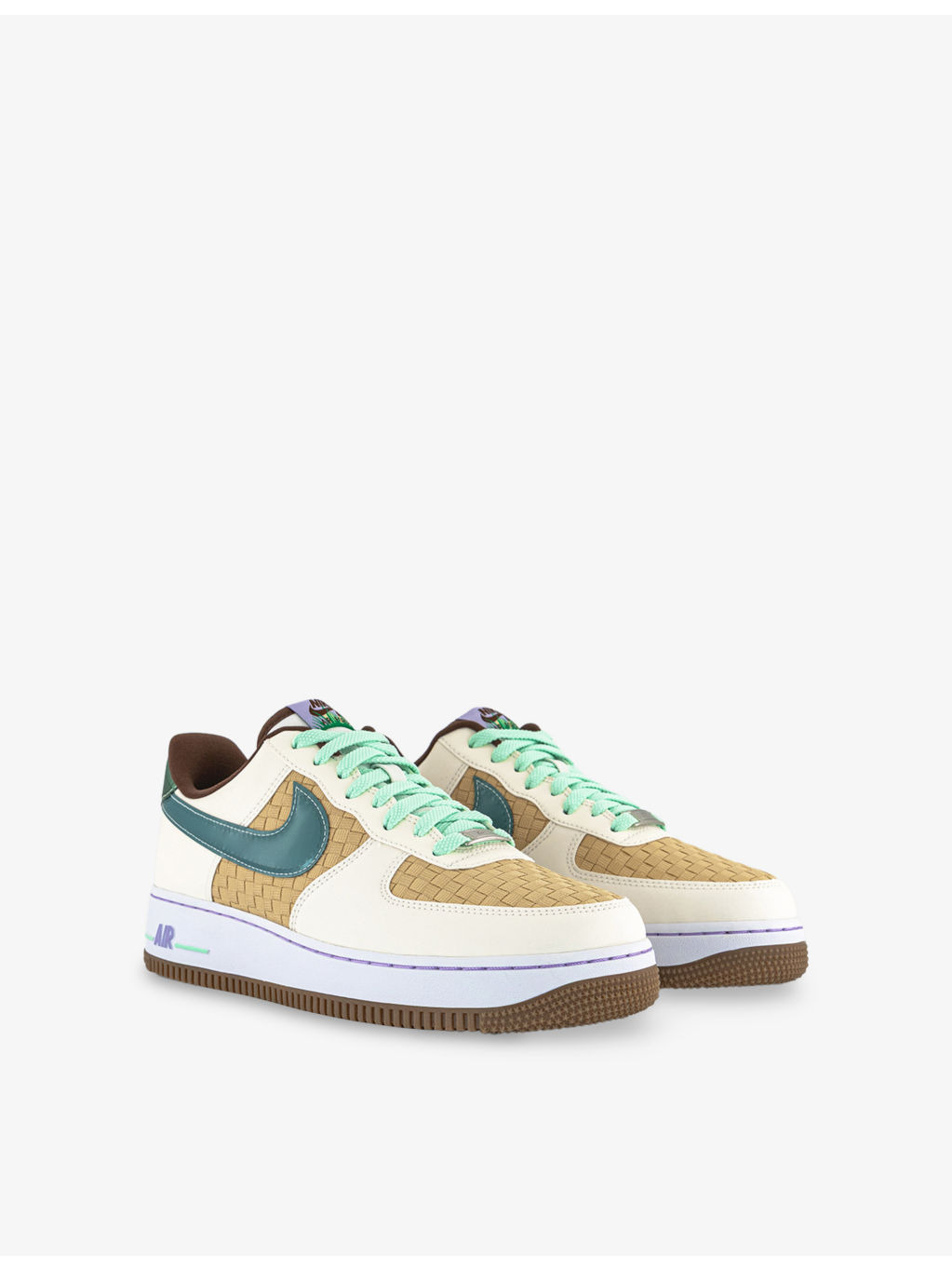 Air Force 1 Retro Low Low-Top Leather Trainers - 3
