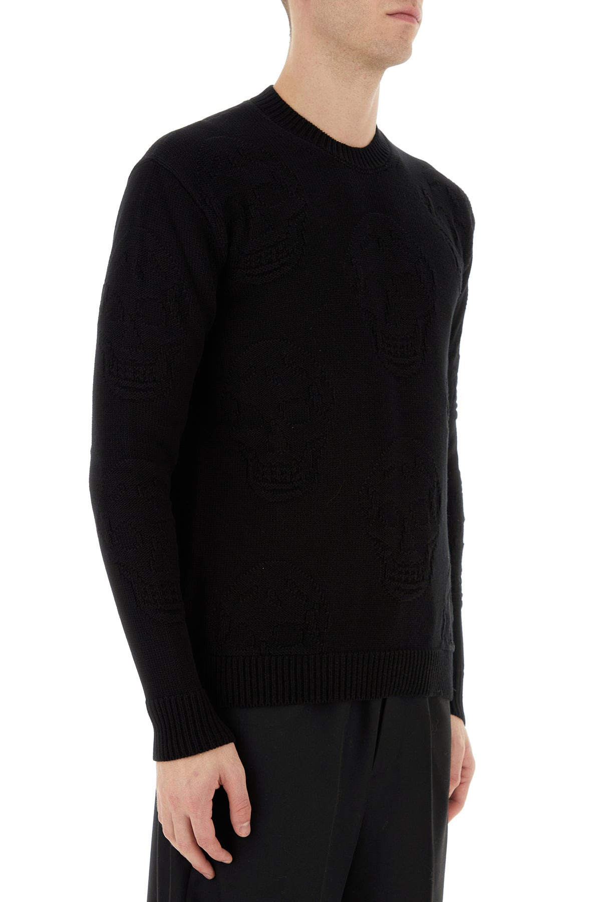 Black cotton sweater - 3