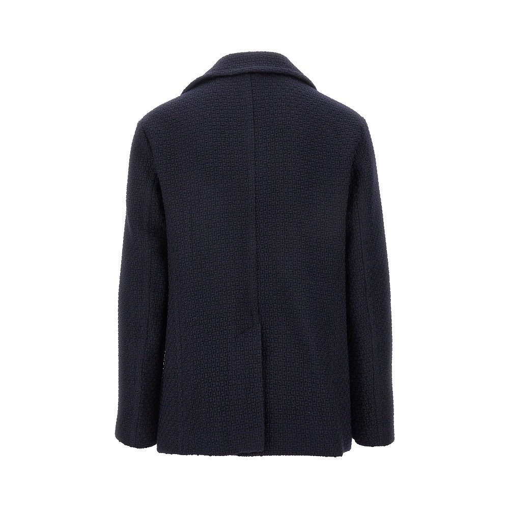 DOUBLE-BREASTED WOOL PEACOAT - 3