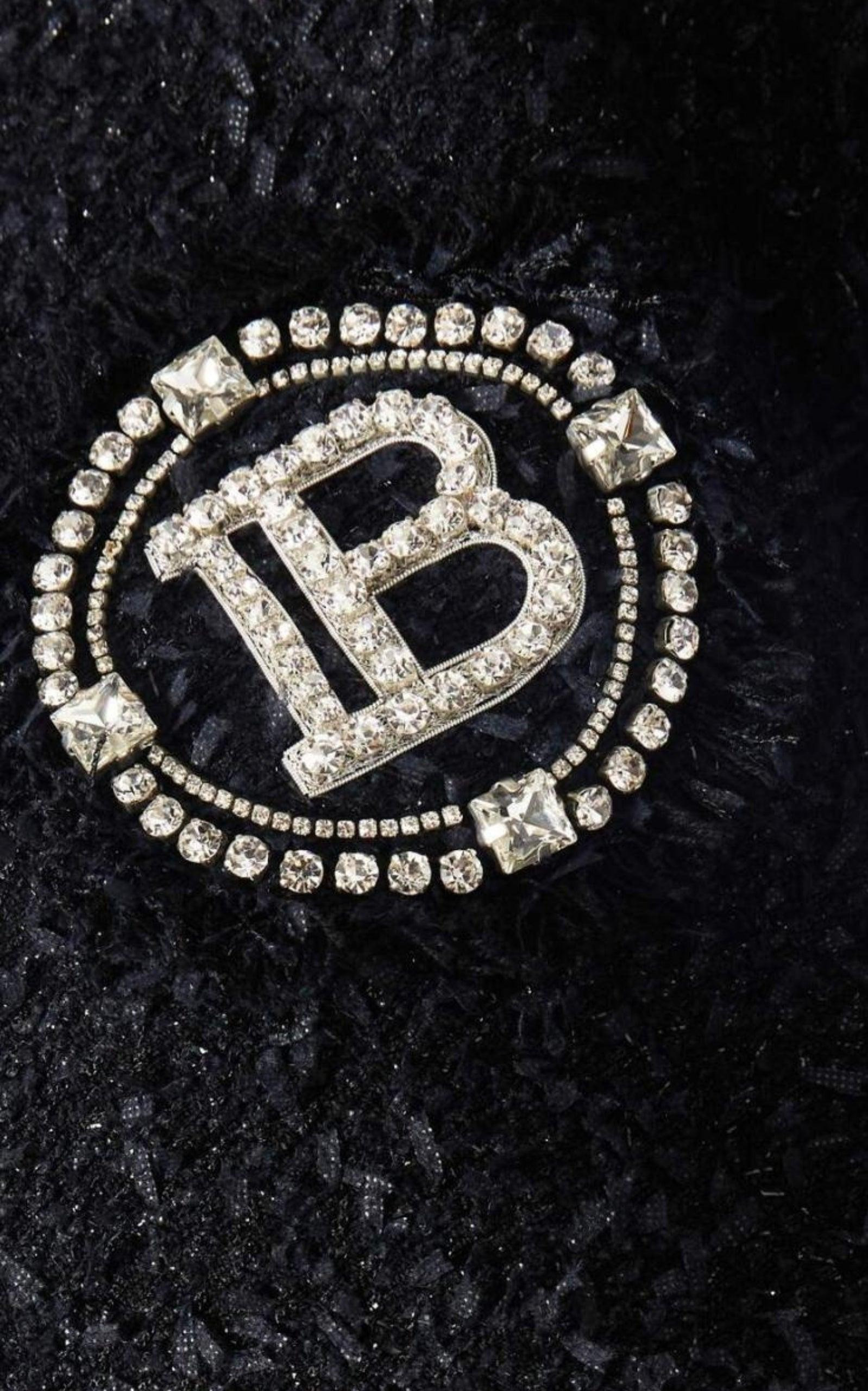Crystal Logo Metallic Tweed Blazer - 6