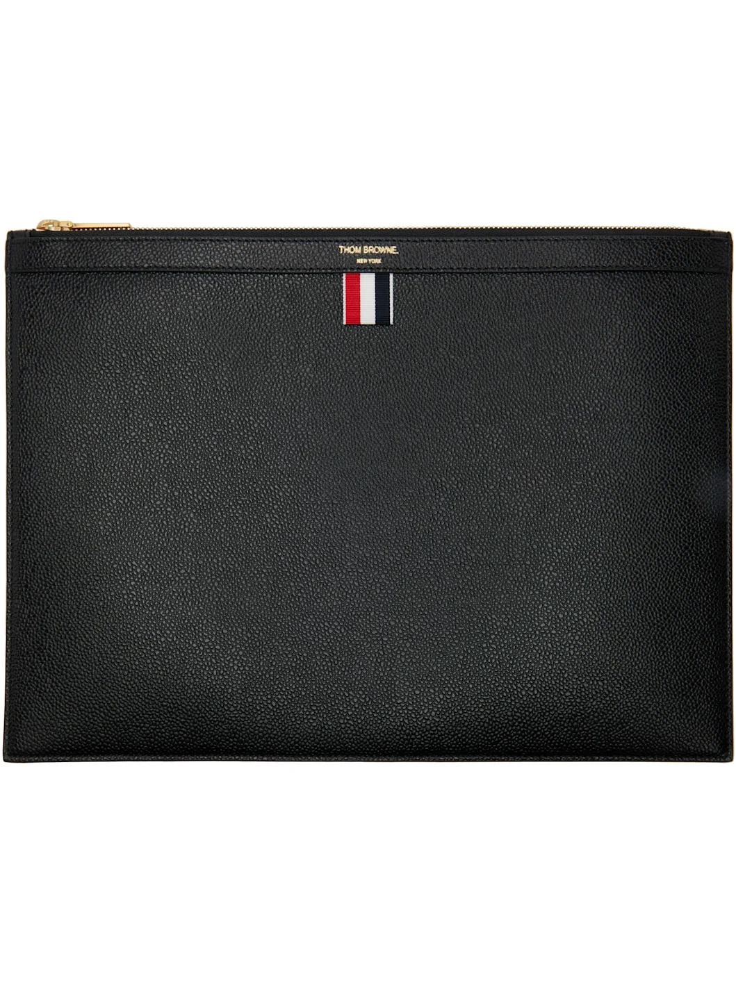 Black Pebble Grain Large Document Holder - 1