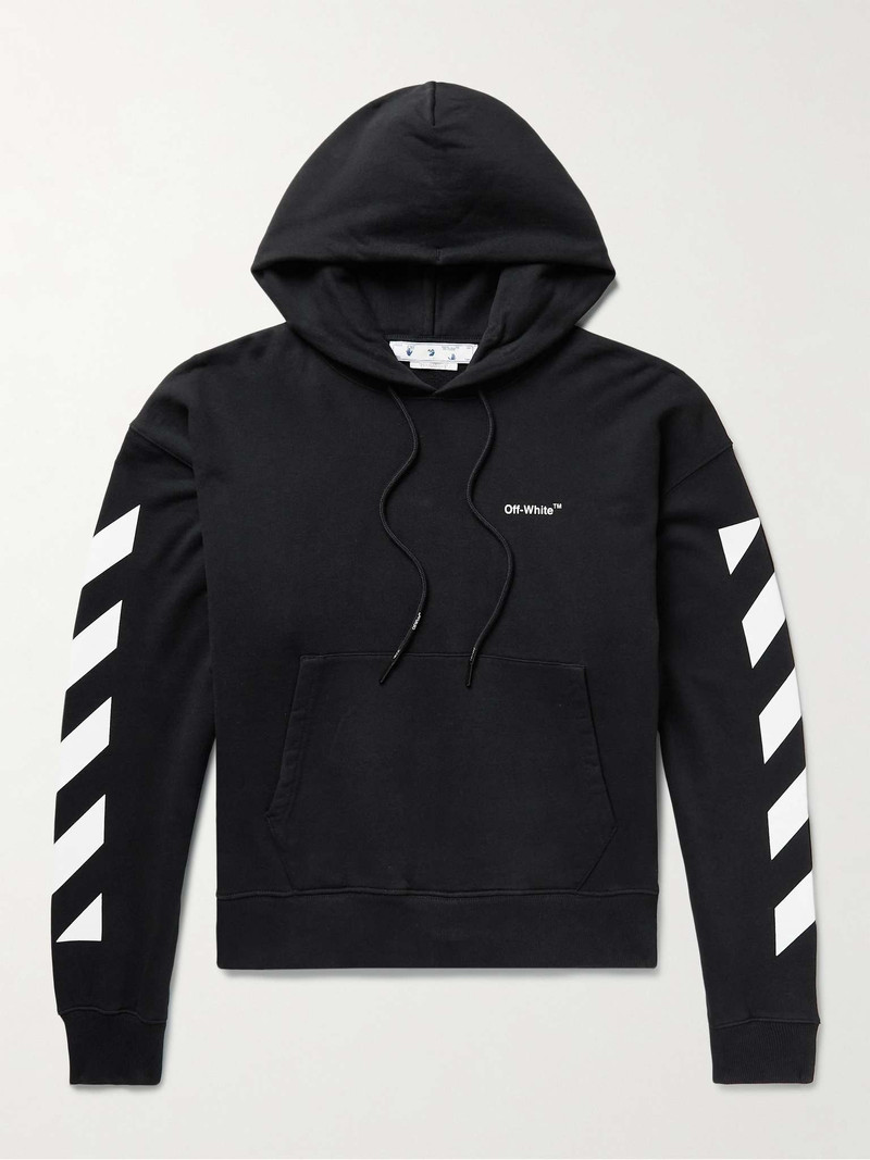 Logo-Print Cotton-Jersey Hodie - 1