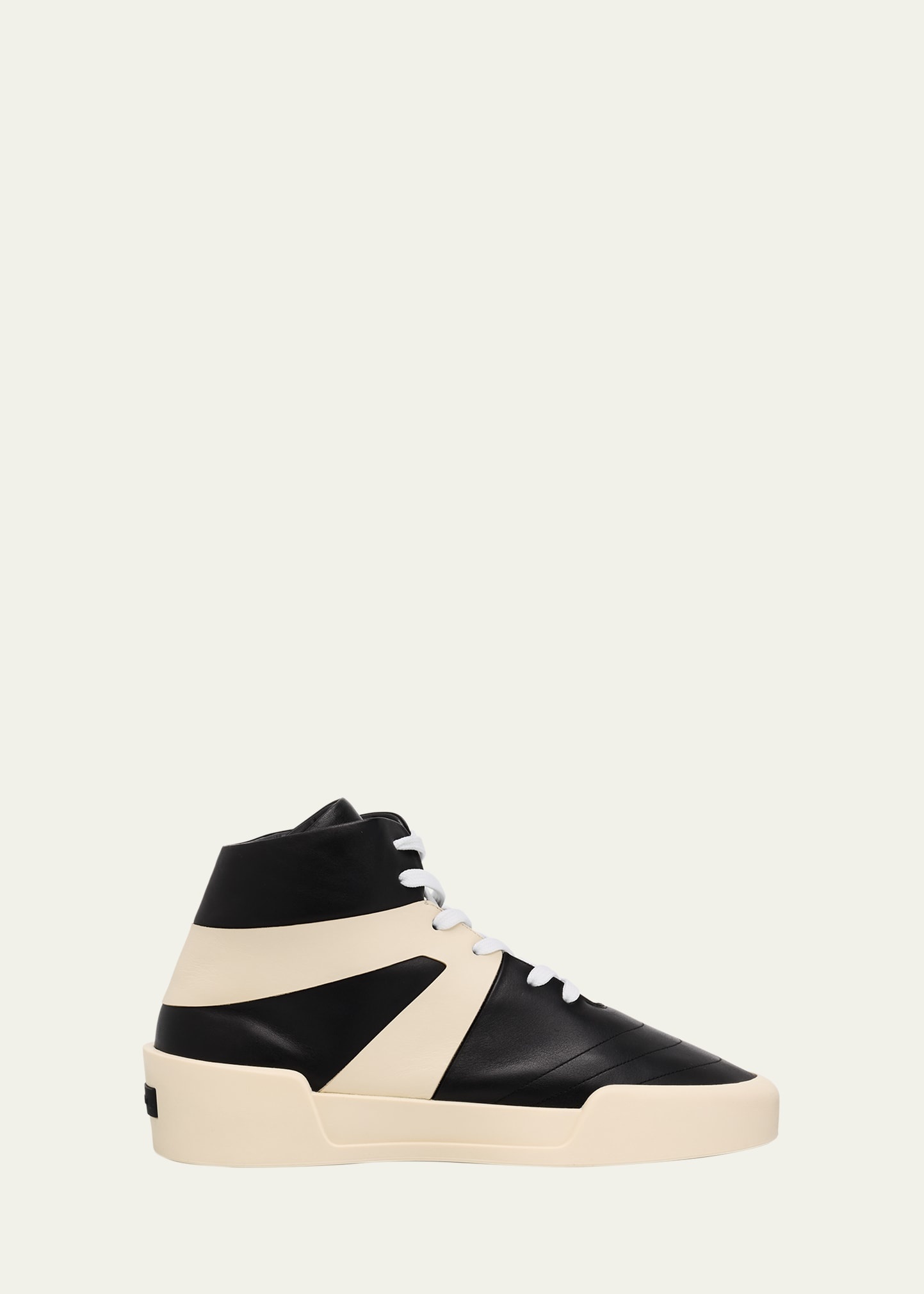 Men's Basketball Leather High-Top Sneakers - 1