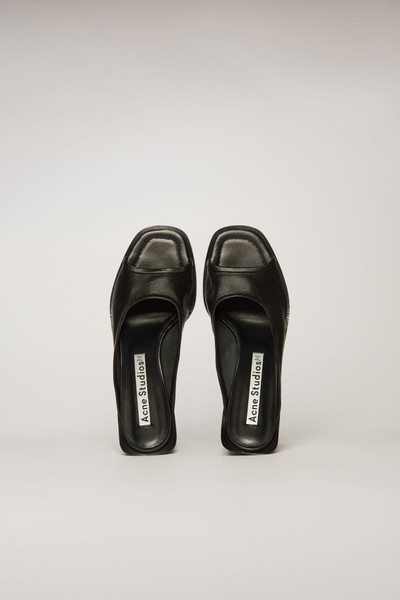 Acne Studios Open-toe leather mules black/black outlook