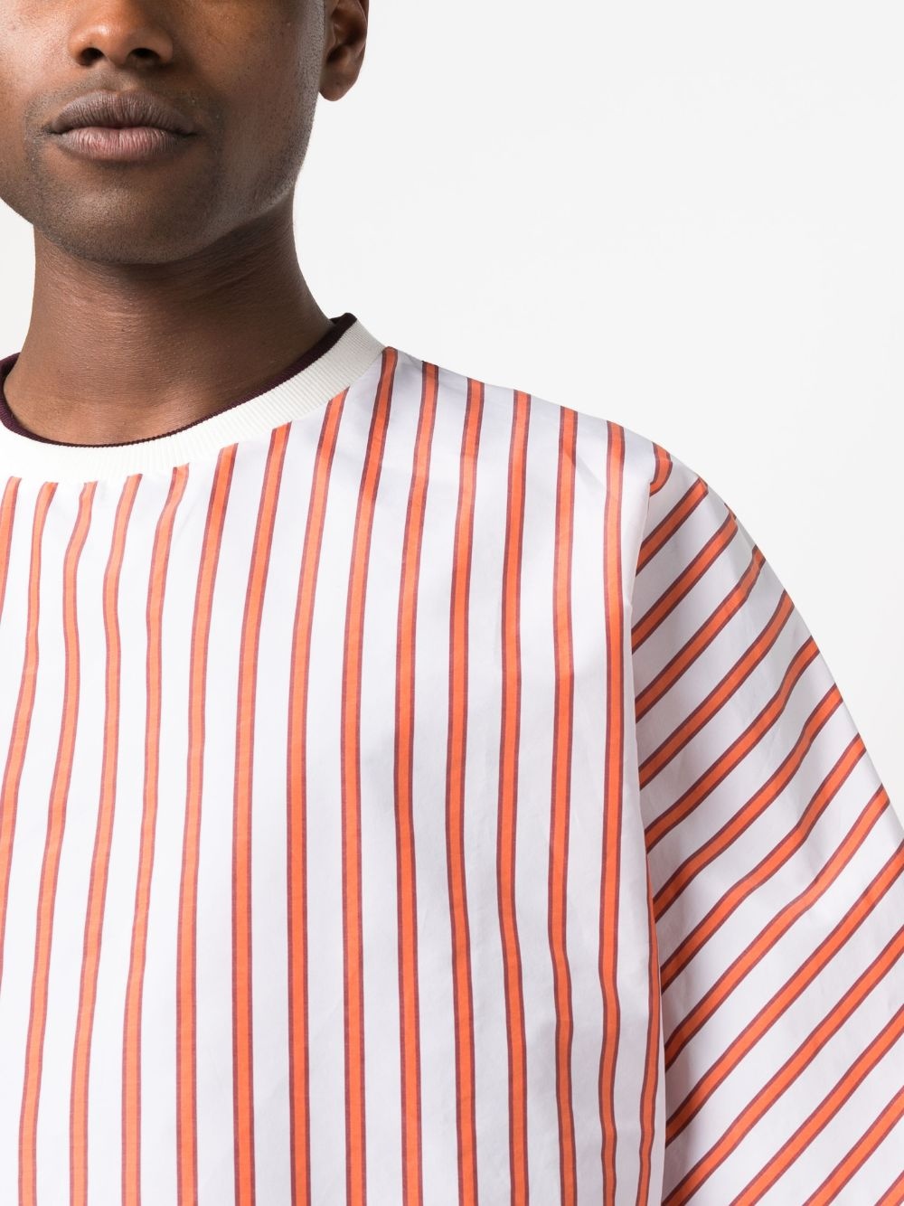 striped crew-neck T-shirt - 5