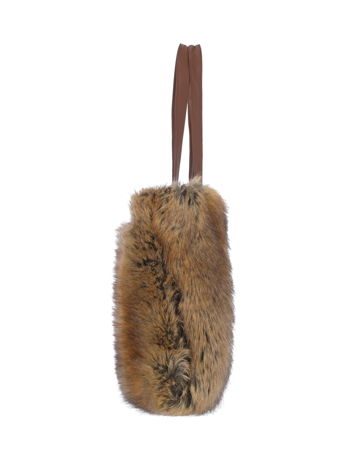 FAUX FUR TOTE BAG - 7