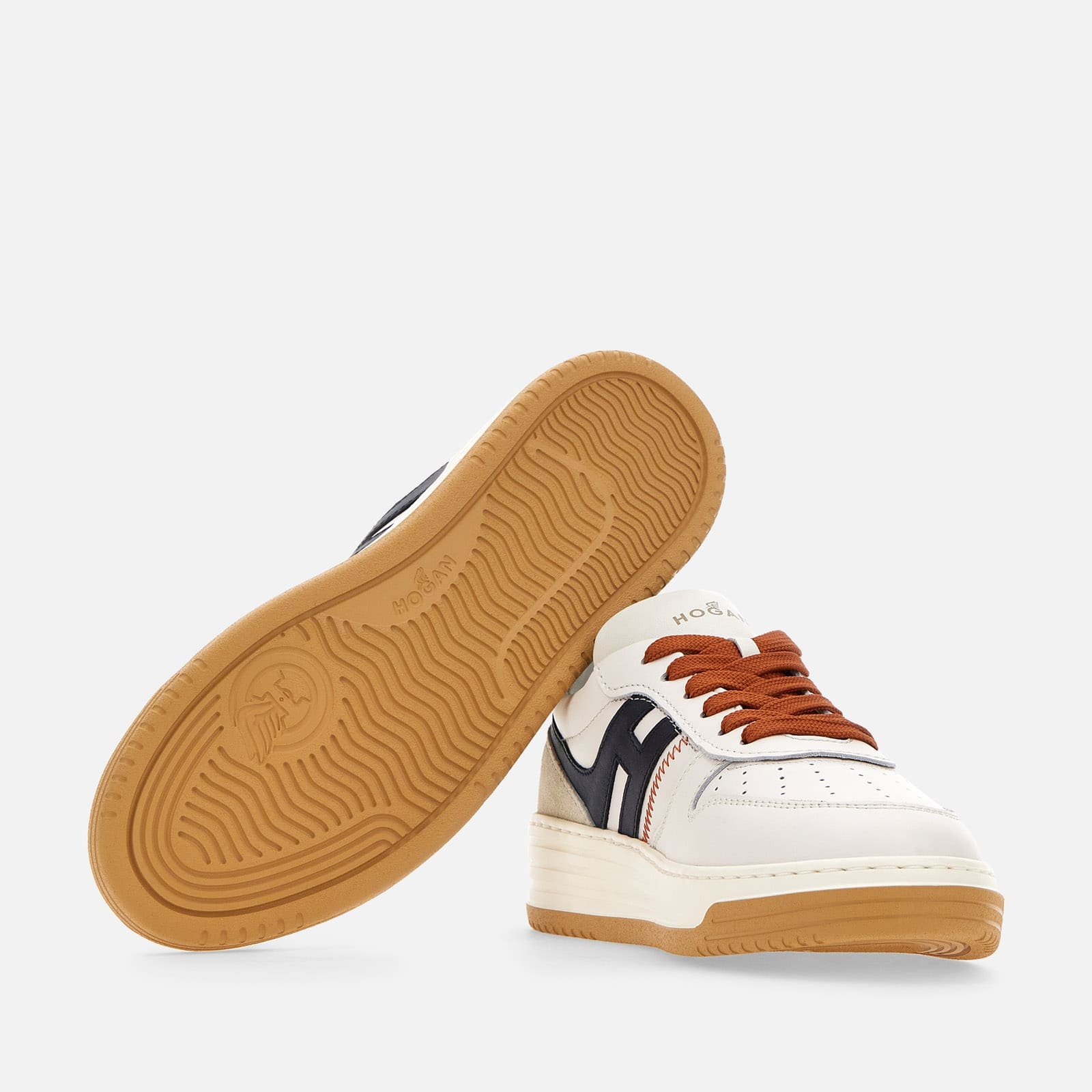 Sneakers Hogan H630 White Blue Orange - 4