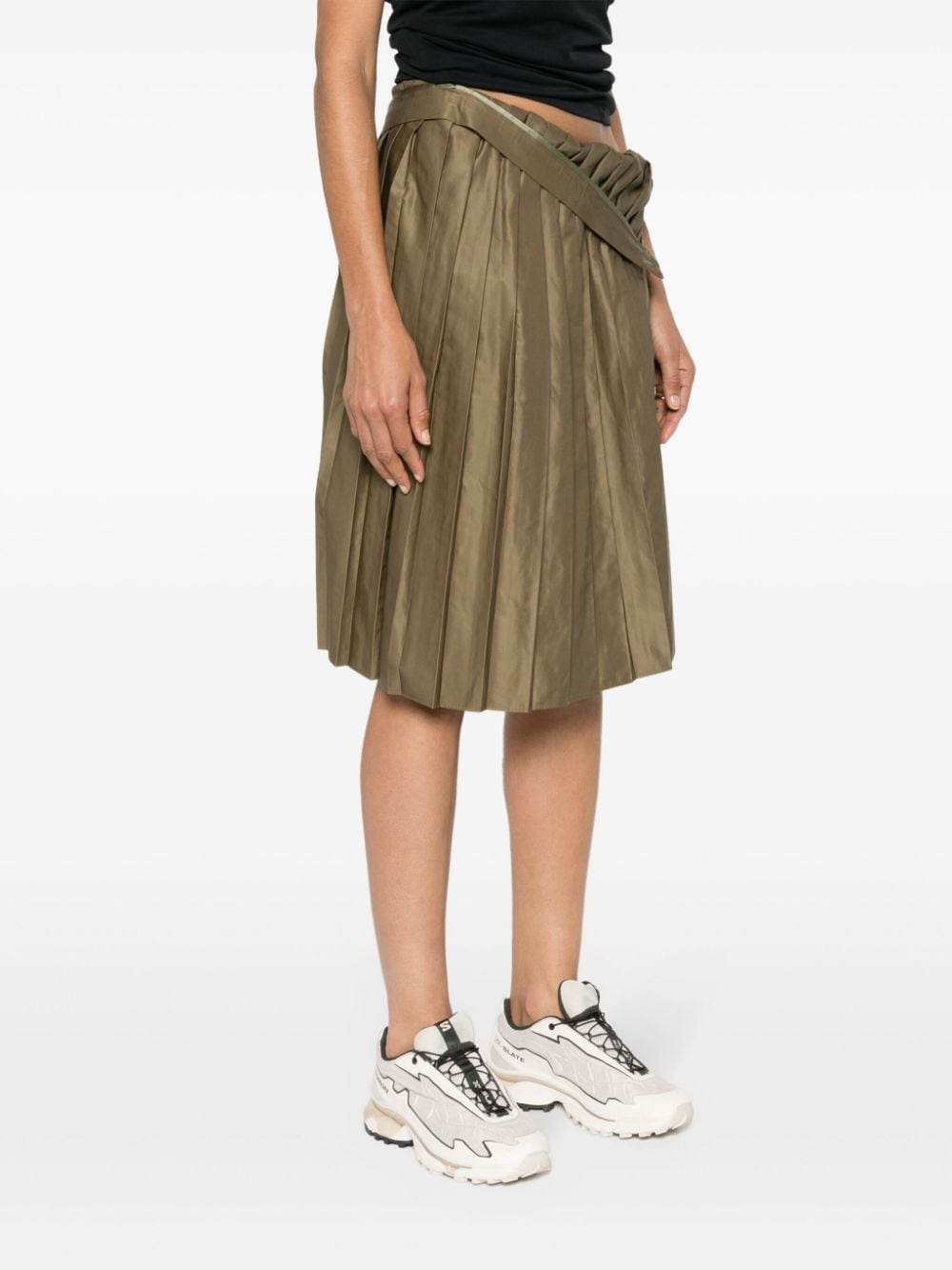 pleated midi skirt - 3