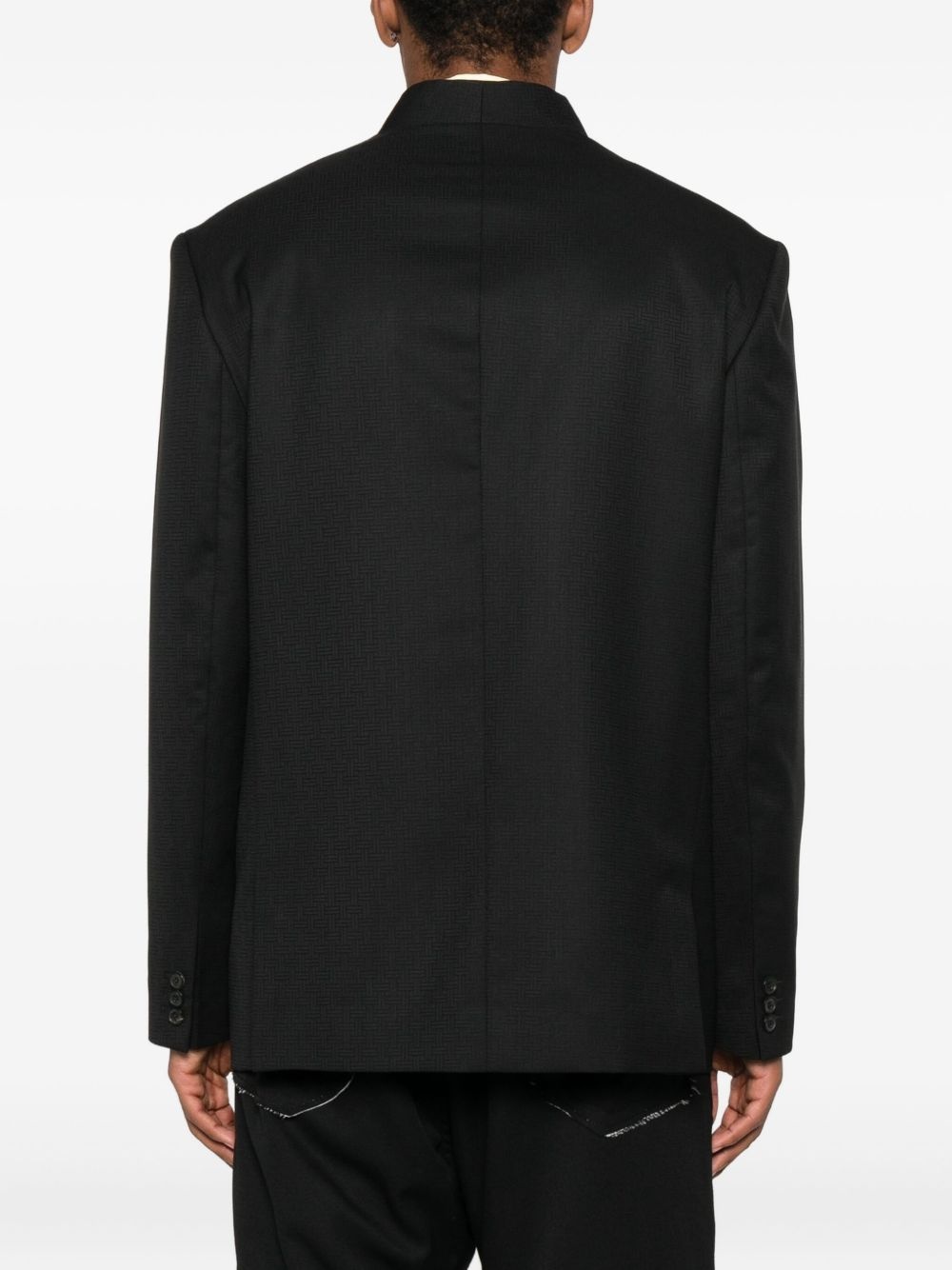 double-breasted wool jacket - 4