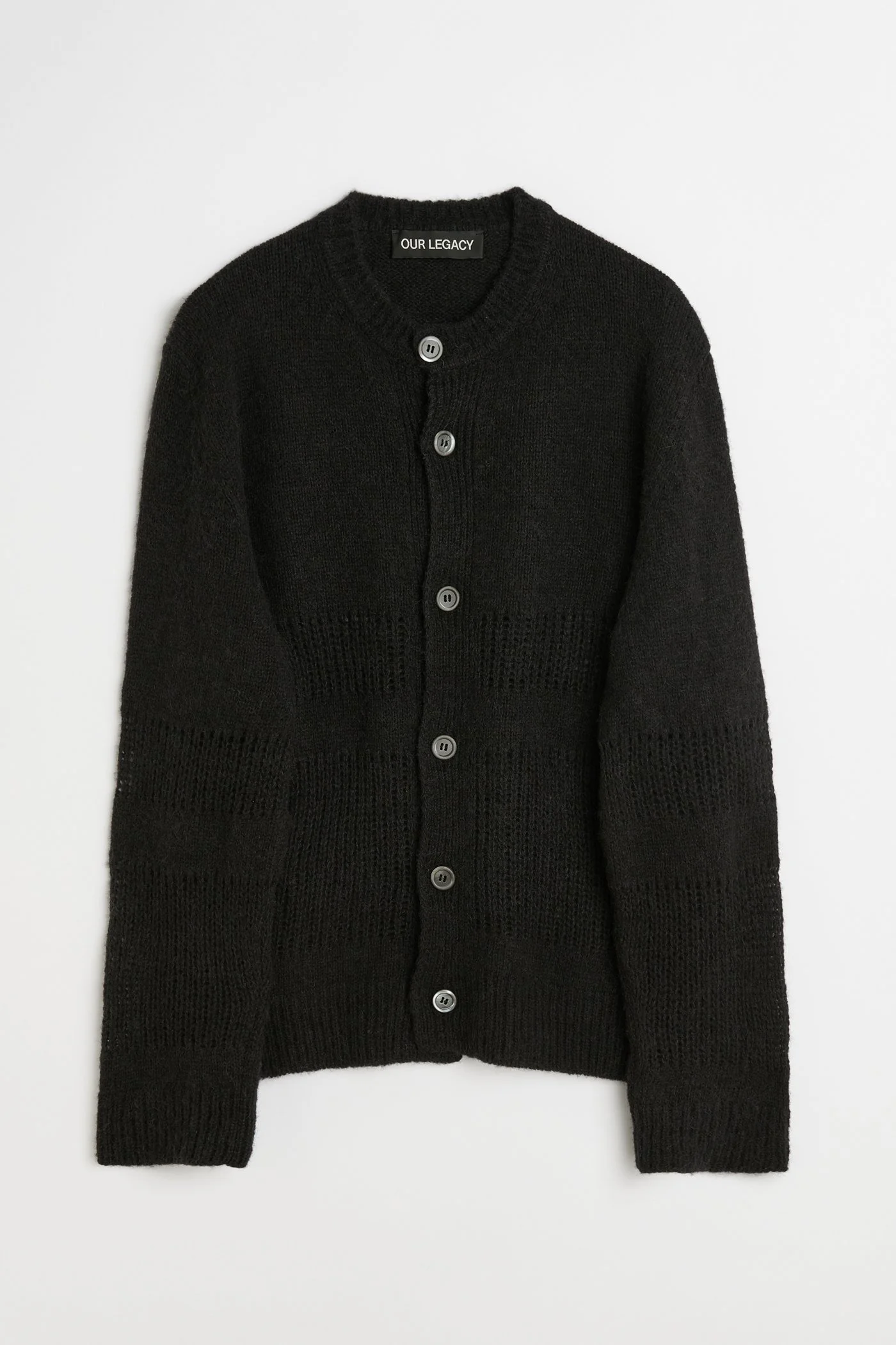 Opa Cardigan Licorice Misty Alpaca - 1