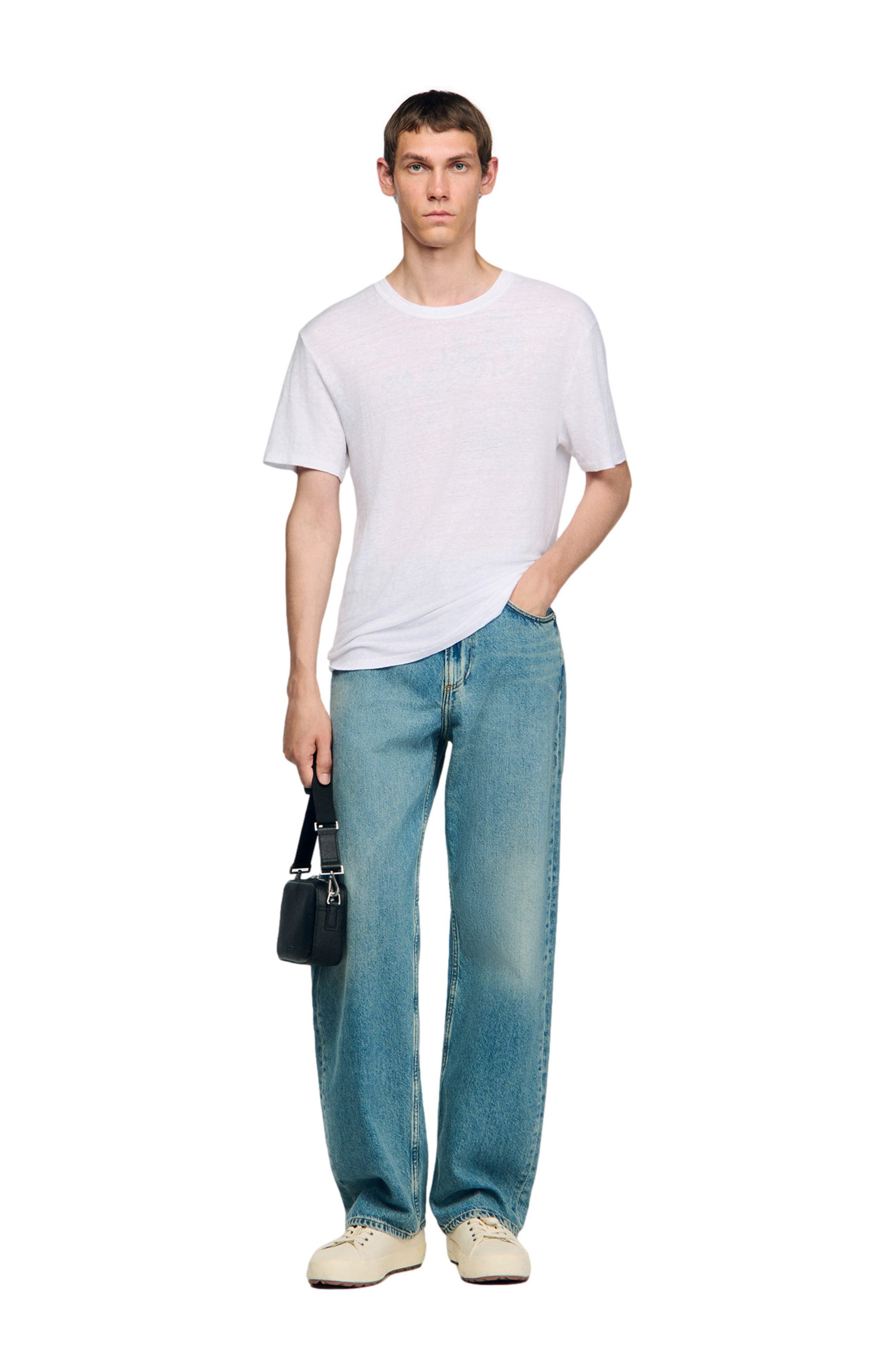 Clash Linen Crewneck T-Shirt - 6