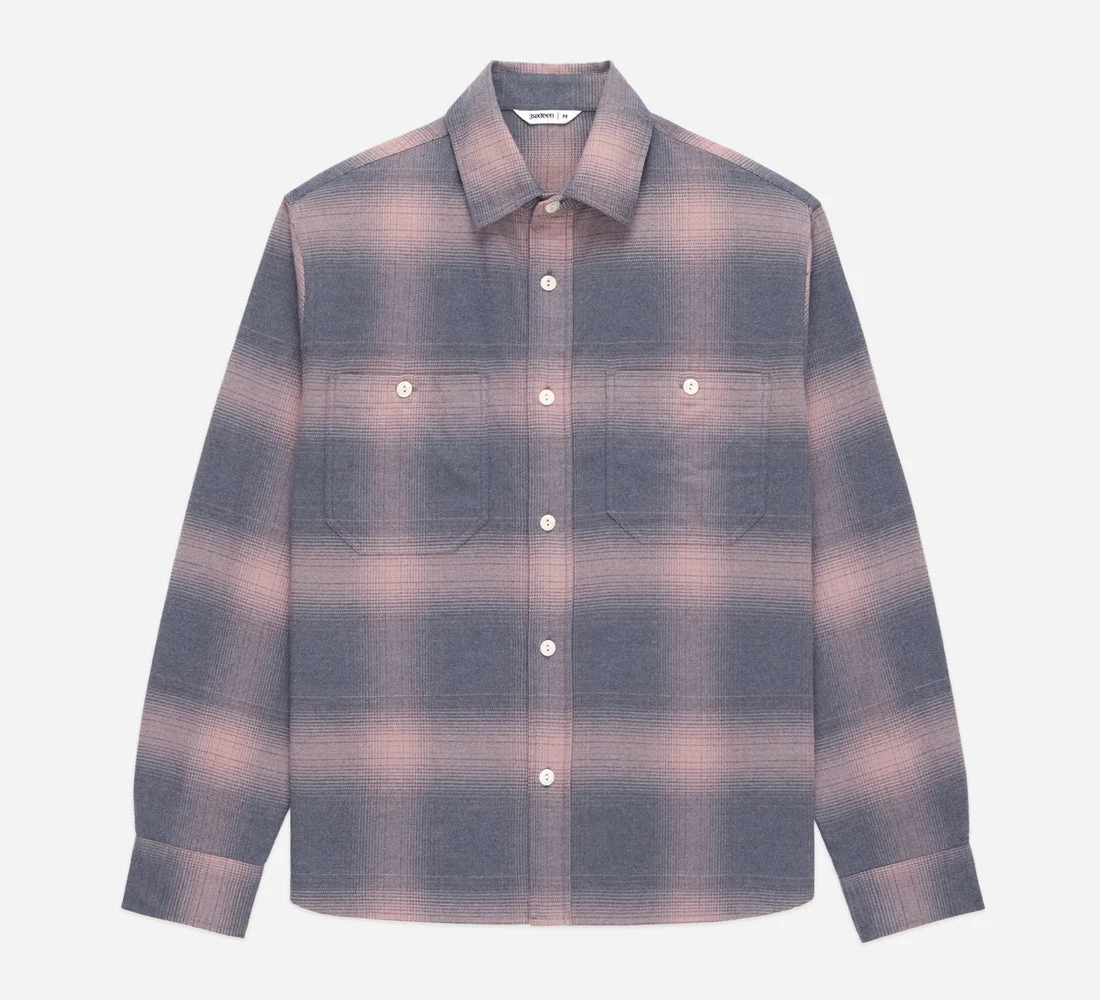Utility Flannel - Mauve Ombre - 1