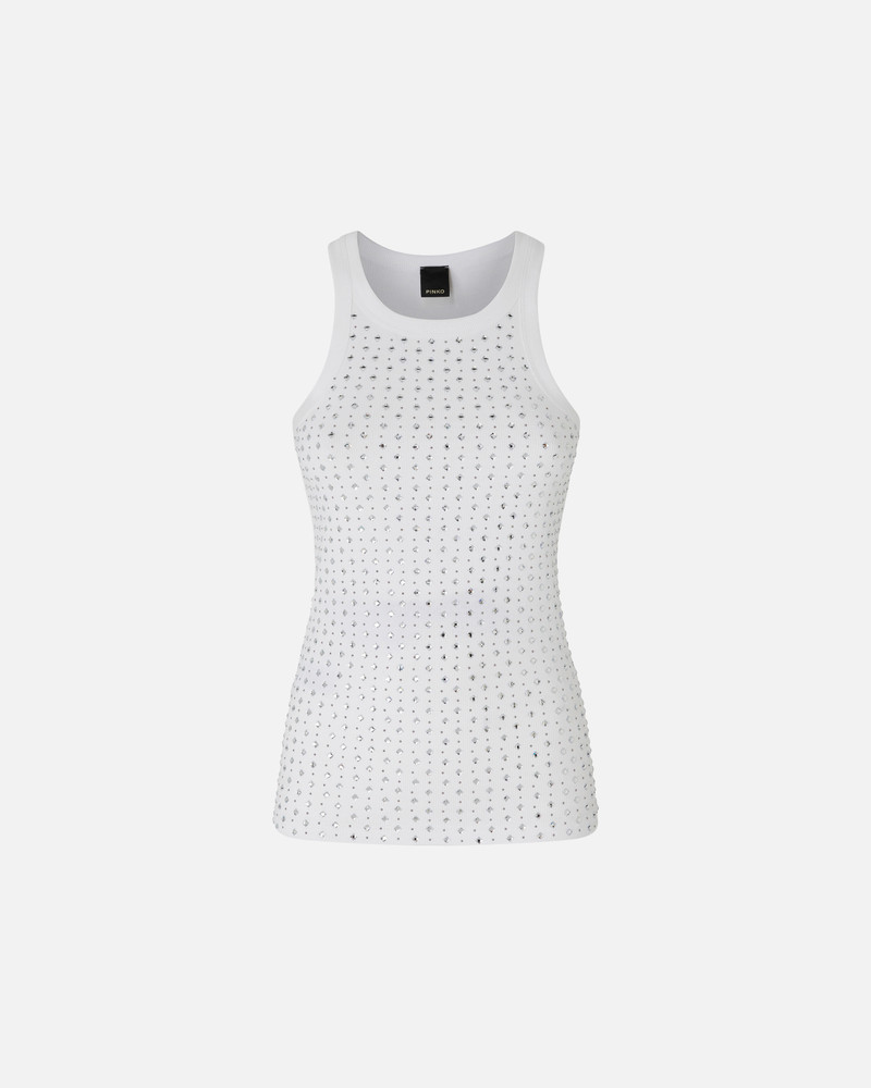VEST TOP WITH RHINESTONES AND STUDS 1