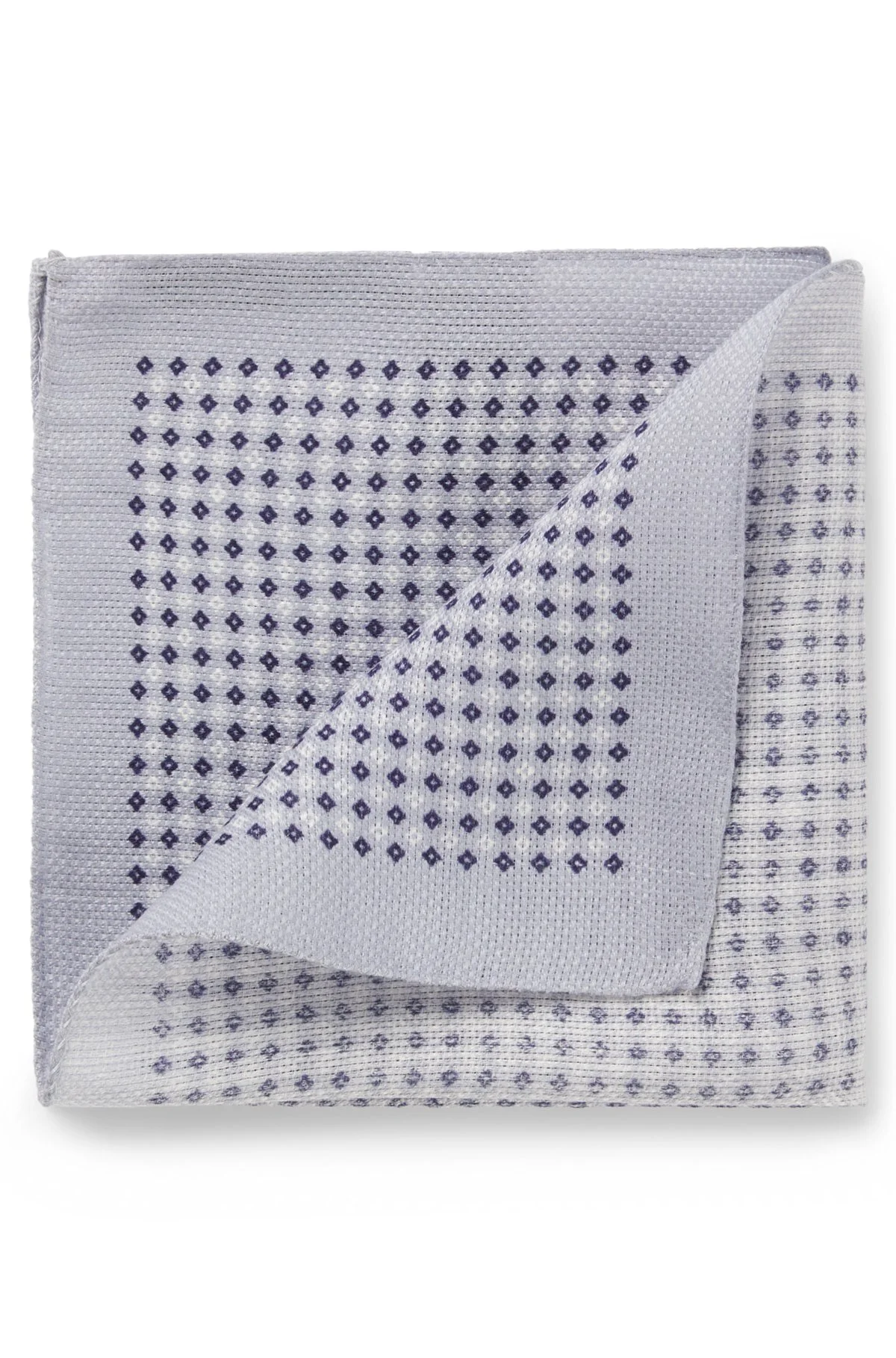 BOSS BY BECKHAM POCKET SQUARE IN LINEN AND COTTON - 1