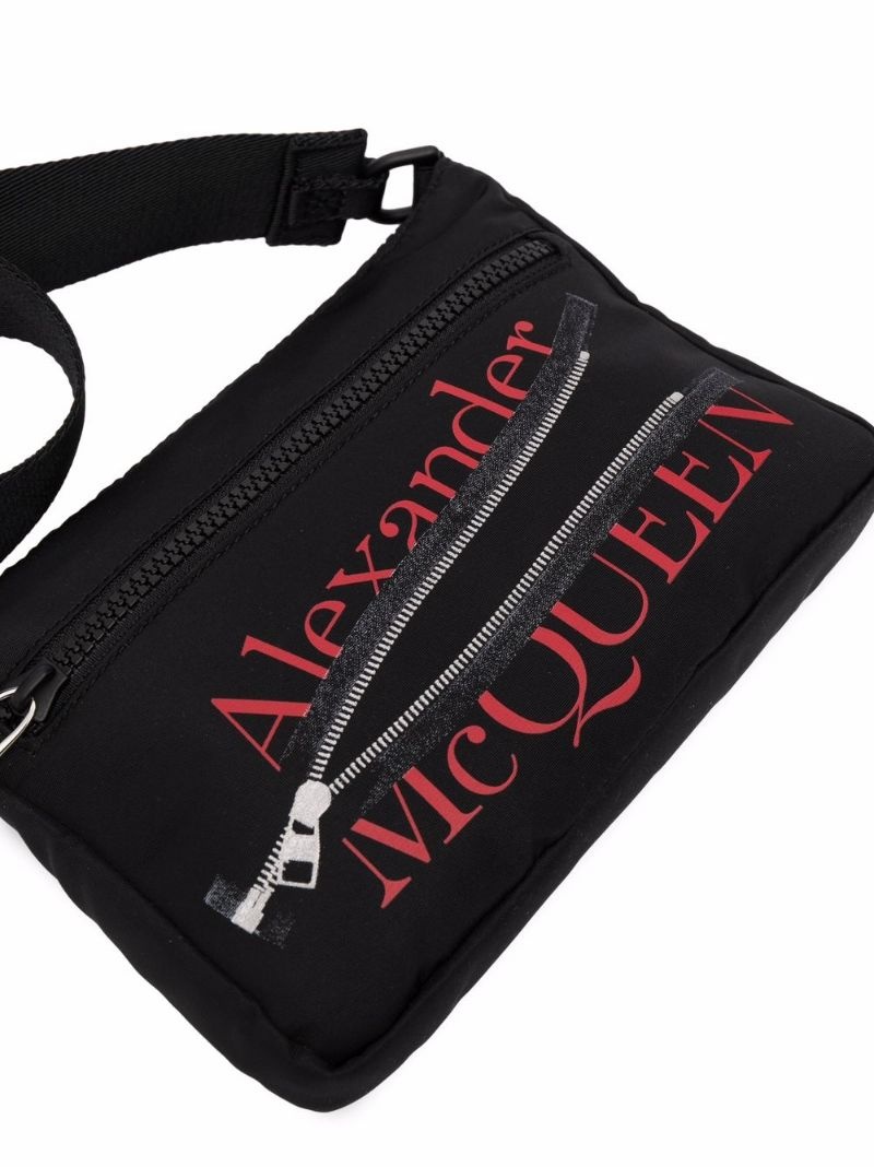 logo-print crossbody zip pouch - 4