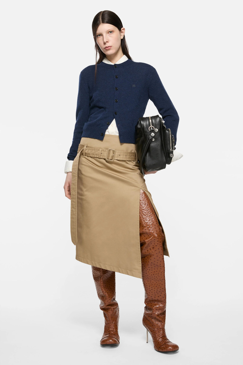 Acne Studios Cadigan yak wool - fitted fit - Navy melange outlook