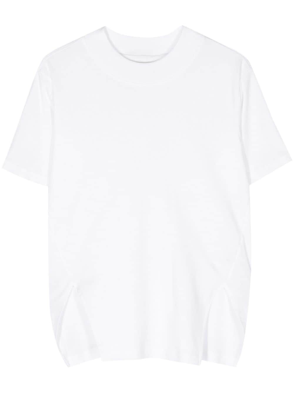 front-slits cotton T-shirt - 1