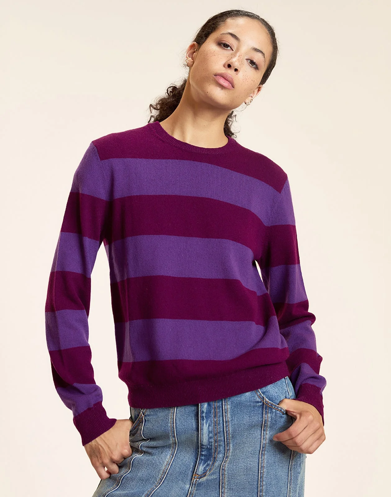 Lucky Stripes Cashmere Sweater - 1