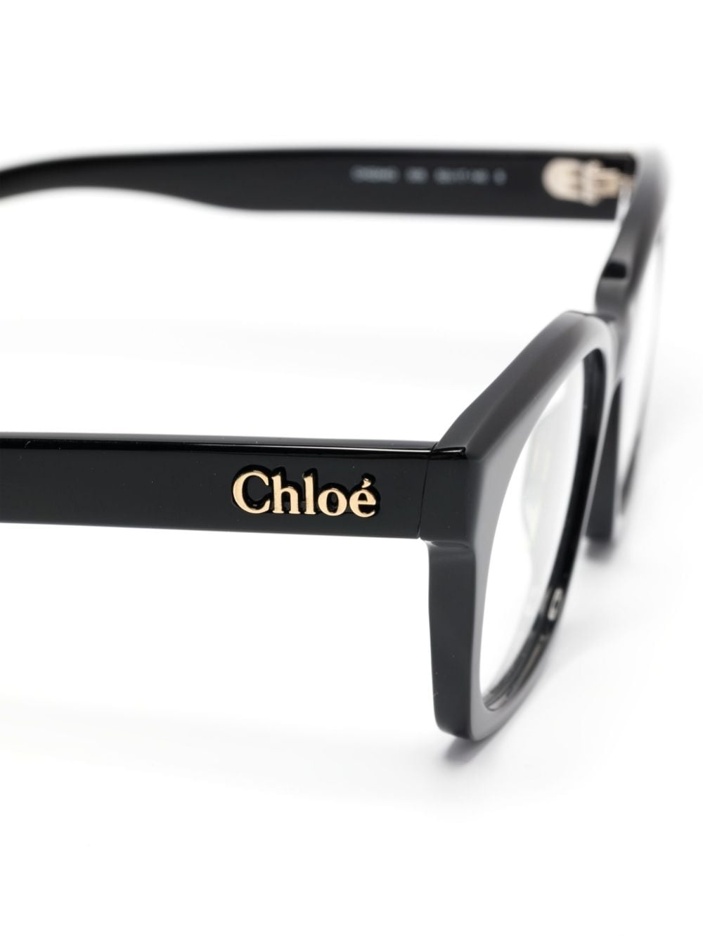 logo-embossed square-frame glasses - 3