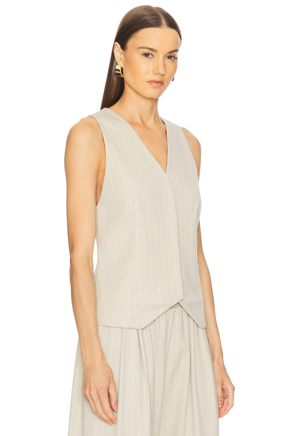 Pinstripe Wool Vest - 2