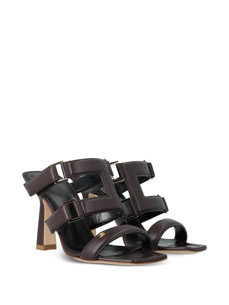 ELISABETTA FRANCHI leather sandals outlook