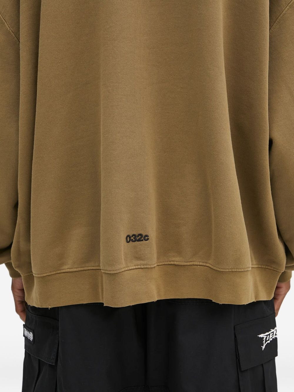 flame-print long-sleeves sweatshirt - 4