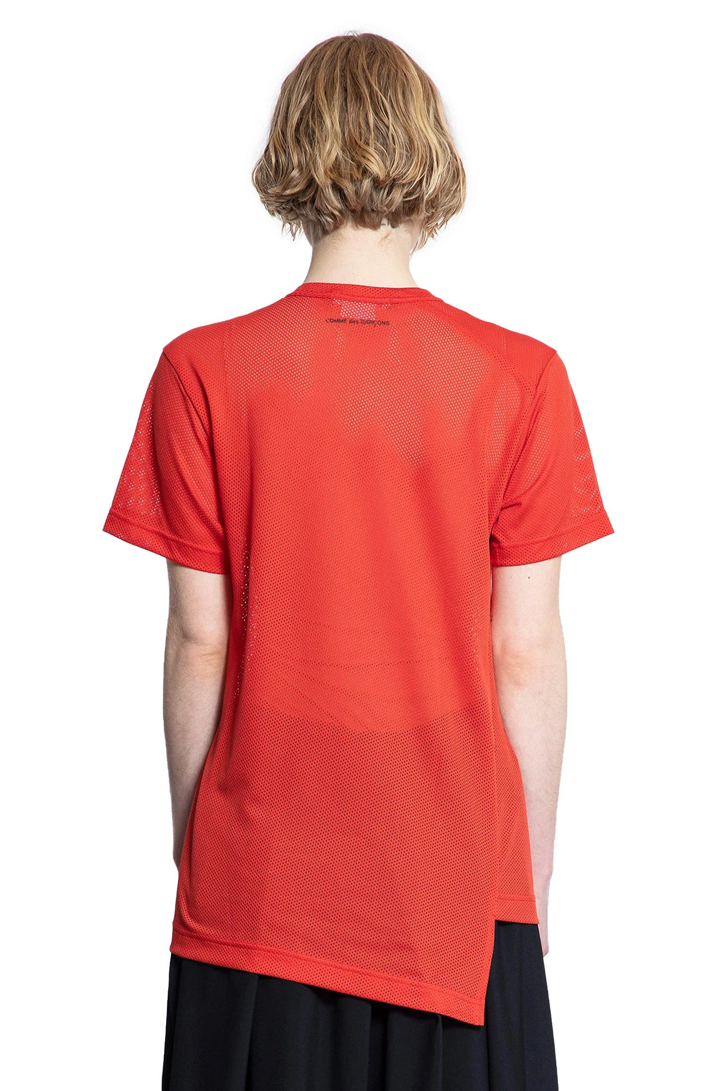 Asymmetric-Nylon-Mesh-T-Shirt - 3