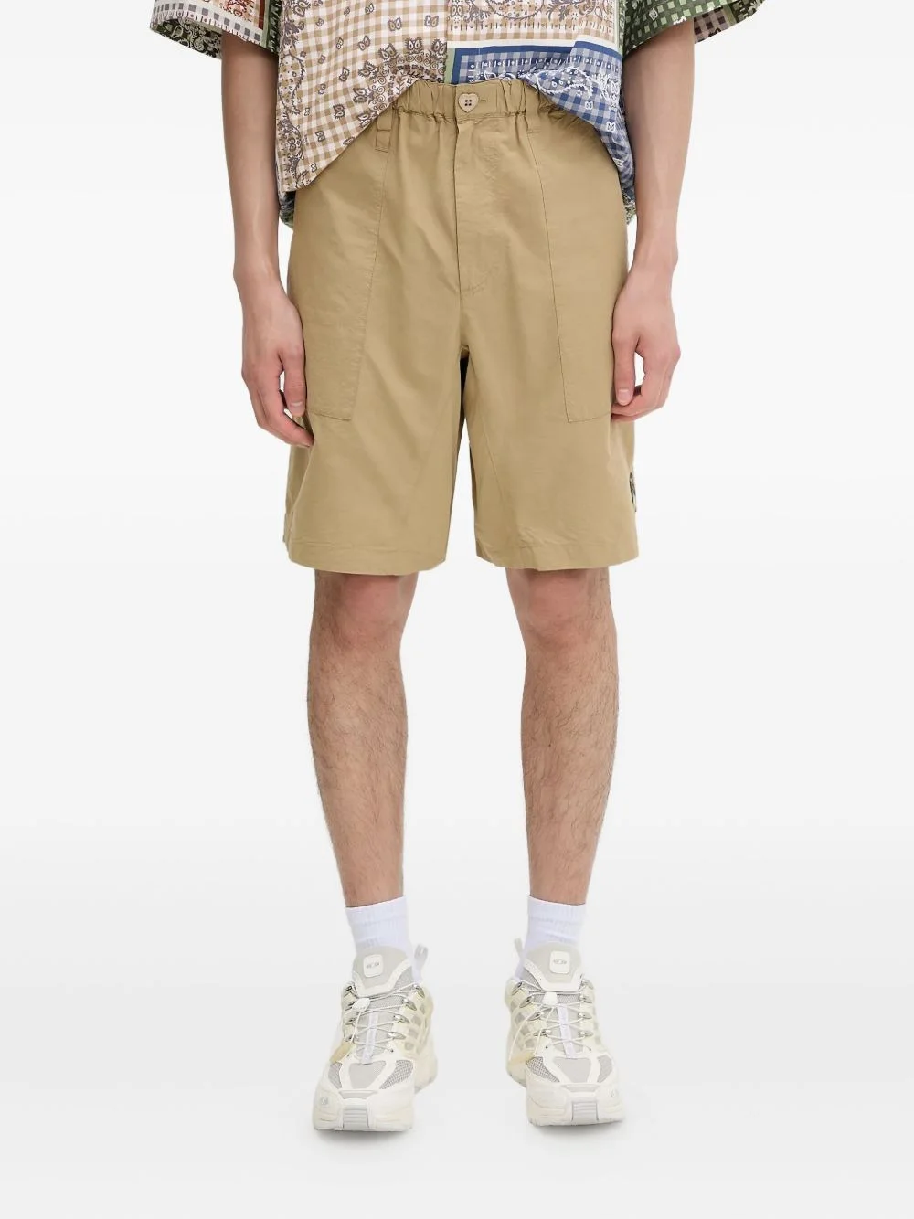 logo patch-detail shorts - 1