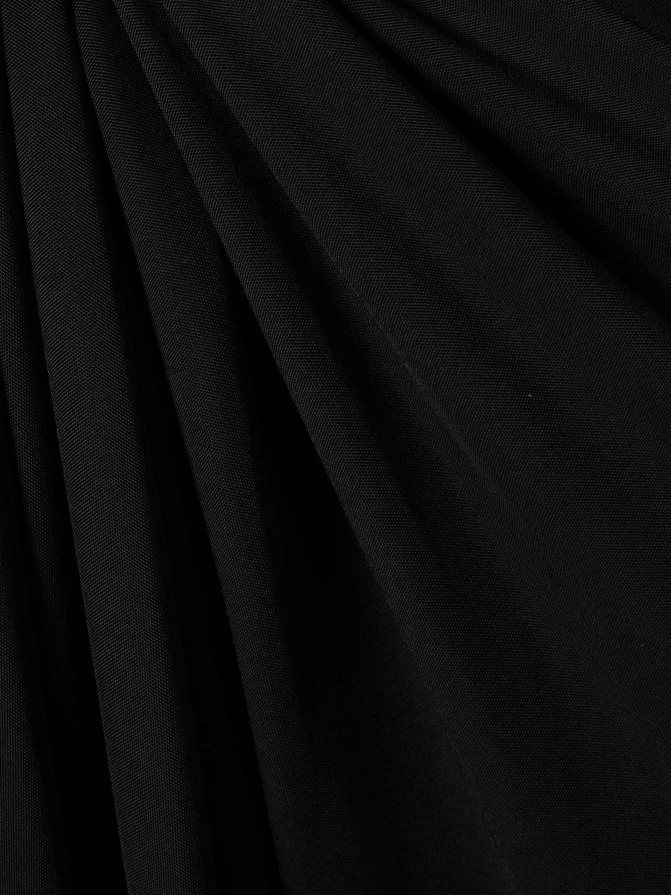 Knotted draped jersey midi dress Black - 4