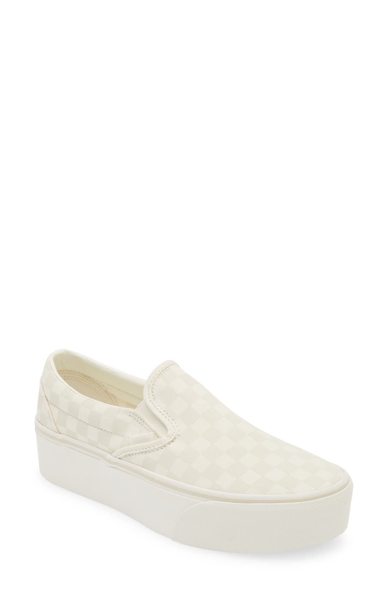 Vans Classic Slip-On Stackform Sneaker in Marshmallow/Turtle Dove at Nordstrom - 1