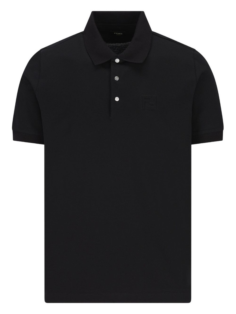 embossed-logo piqué polo shirt 1