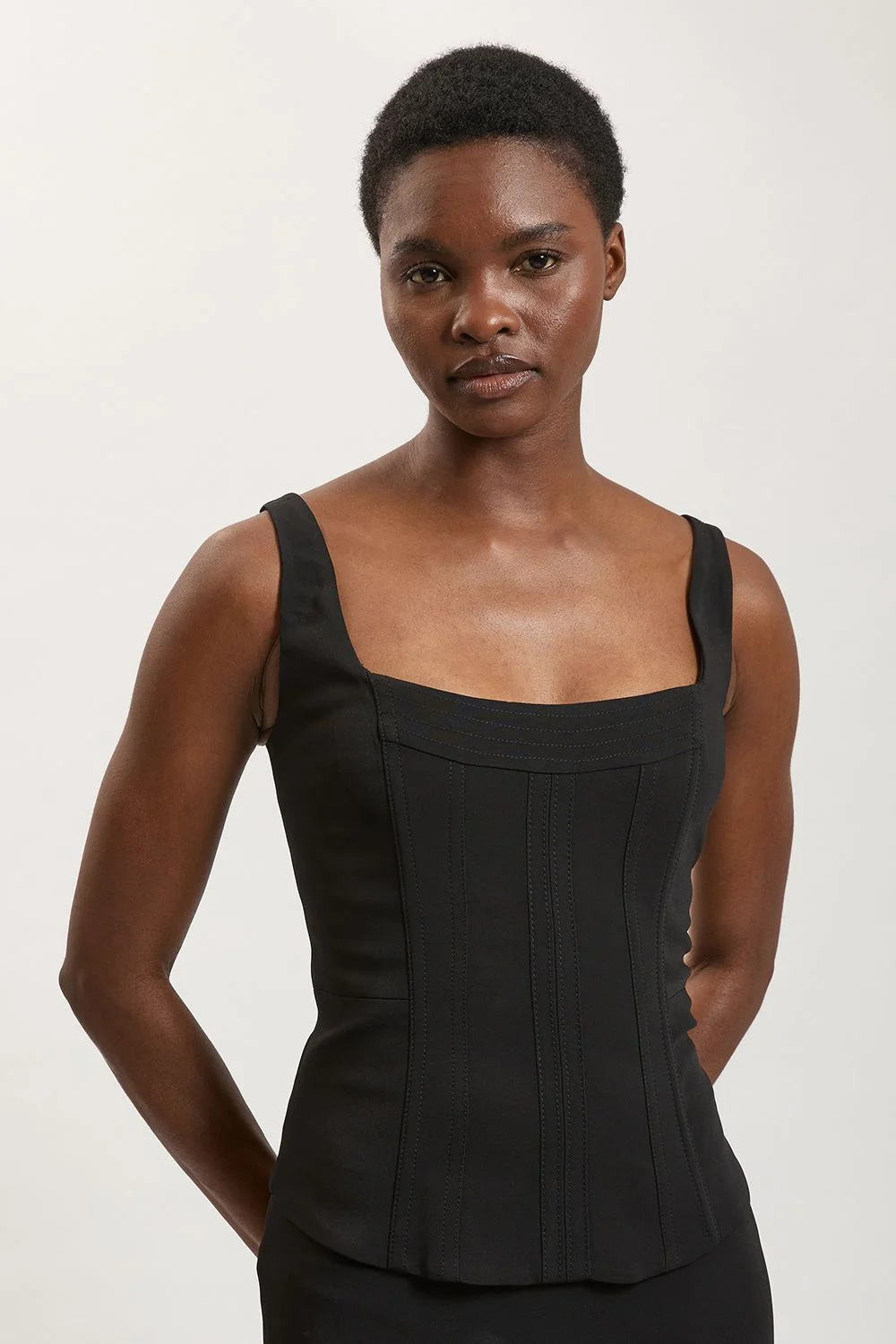 Compact Viscose Corset Top - 1