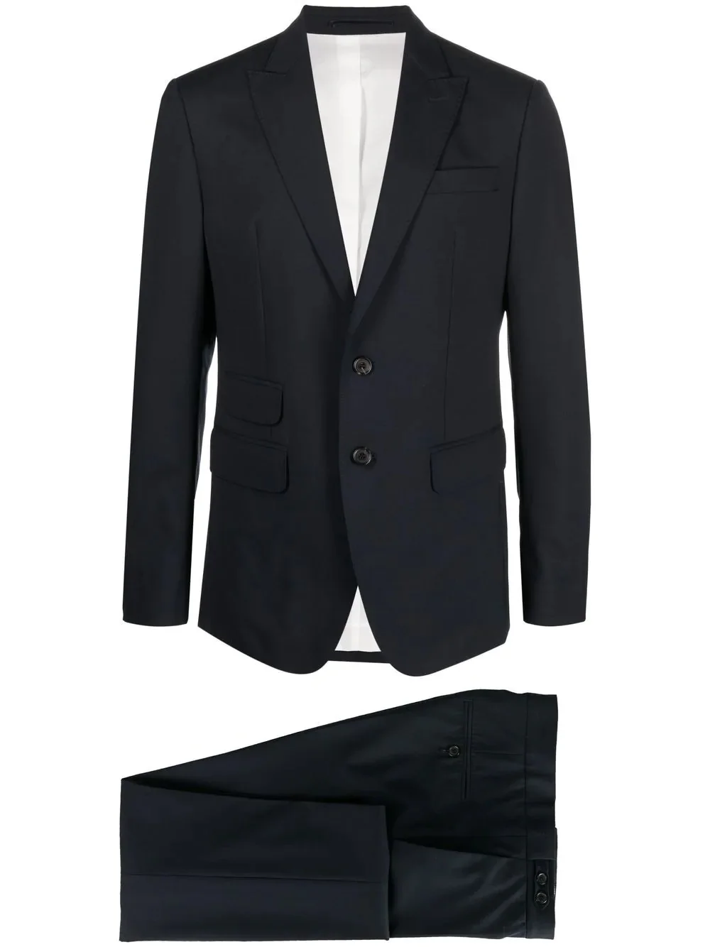 slim-fit single-breasted suit - 1