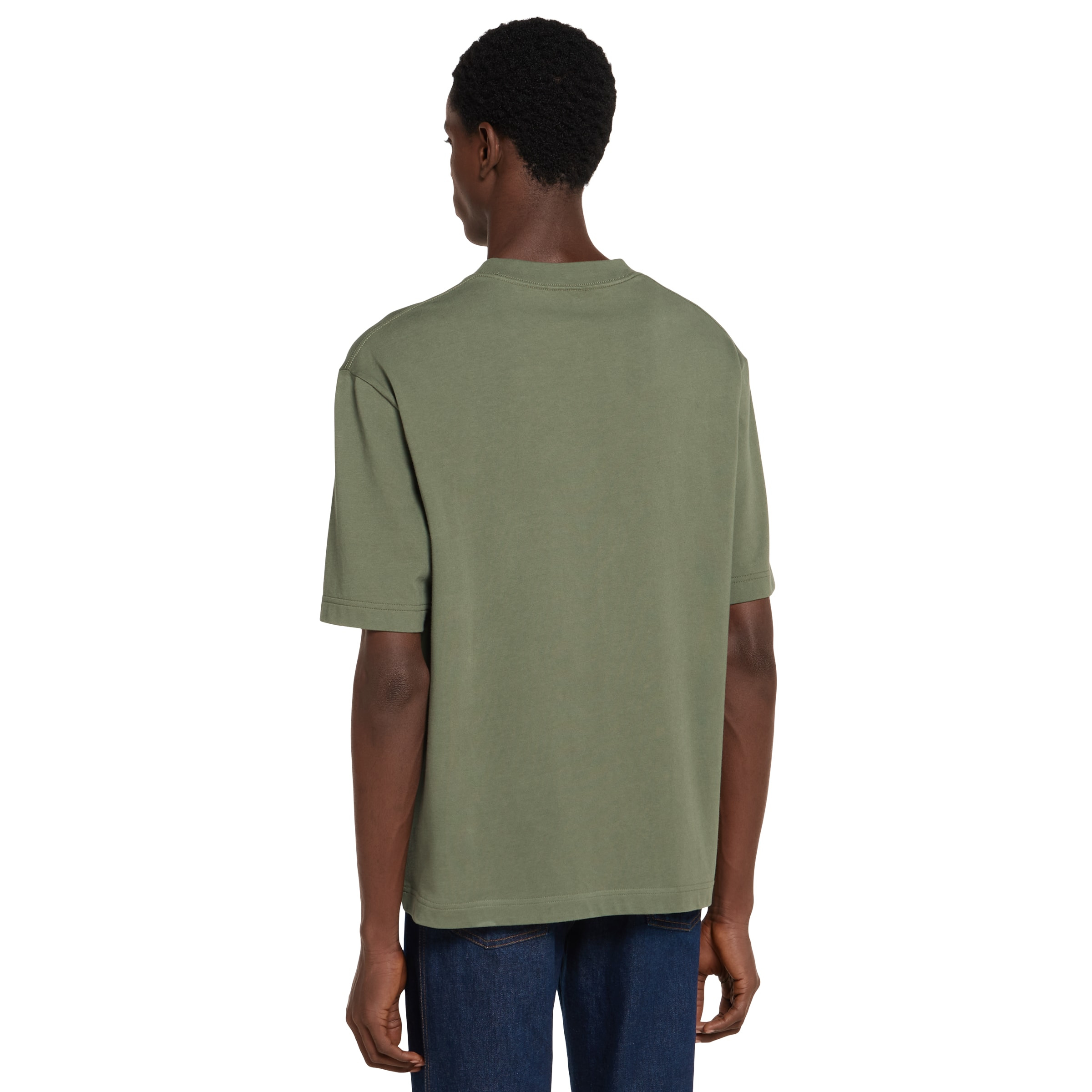 Heavy cotton jersey T-shirt with print - 4